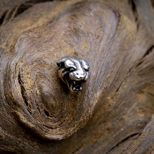 【Silver Monsters】台灣職人手作 KOPO METAL 立體精雕 純銀原創 復古橫須賀 猛虎耳釘