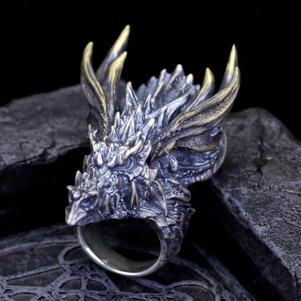 【Silver Monsters】幻獸異骸 日本殿堂級 Strange Freak Designs 幻想生物 角龍戒指