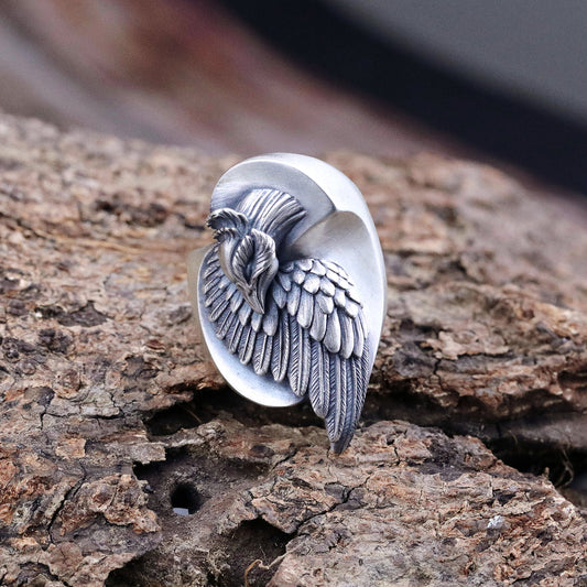 【Silver Monsters】日本雕畫雙絕 Dual Flow 2019春夏新作「HOUOU」純銀 鳳凰戒