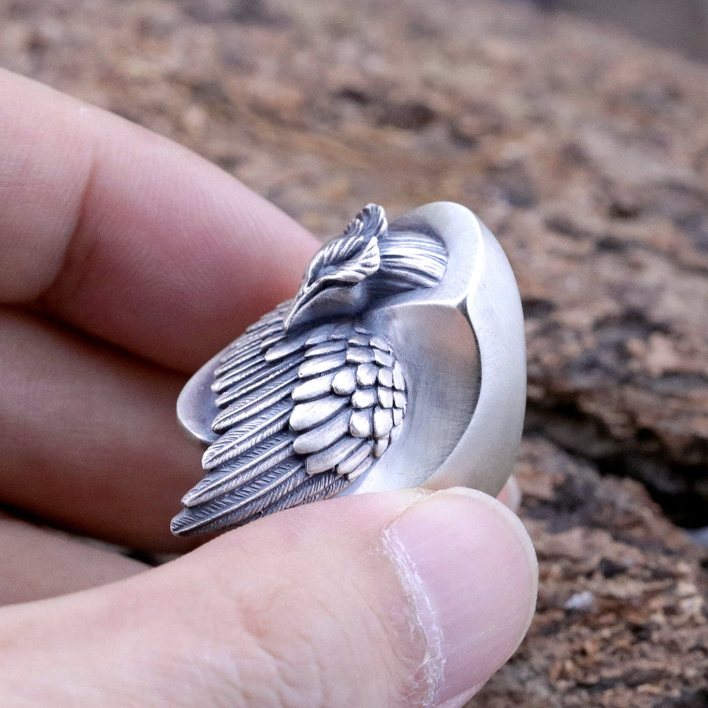 【Silver Monsters】日本雕畫雙絕 Dual Flow 2019春夏新作「HOUOU」純銀 鳳凰戒