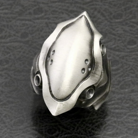 【Silver Monsters】前衛宗師 日本Glam Scale 機甲王"LR-006" 原創純銀 使徒機甲戒指