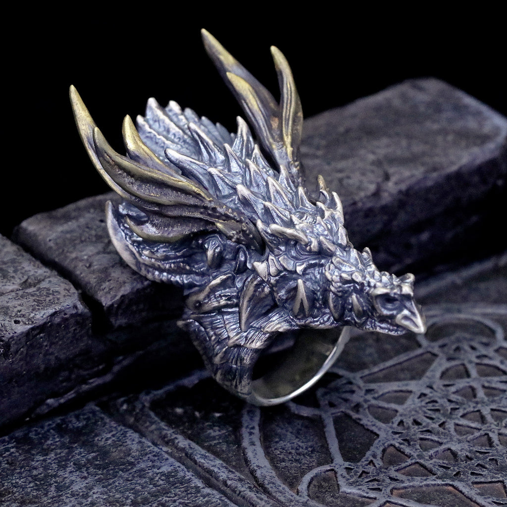 【Silver Monsters】幻獸異骸 日本殿堂級 Strange Freak Designs 幻想生物 角龍戒指