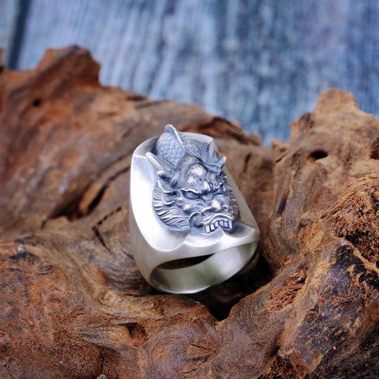 【Silver Monsters】日本雕畫雙絕 Dual Flow 2019春夏新作「RYU」純銀 龍之戒