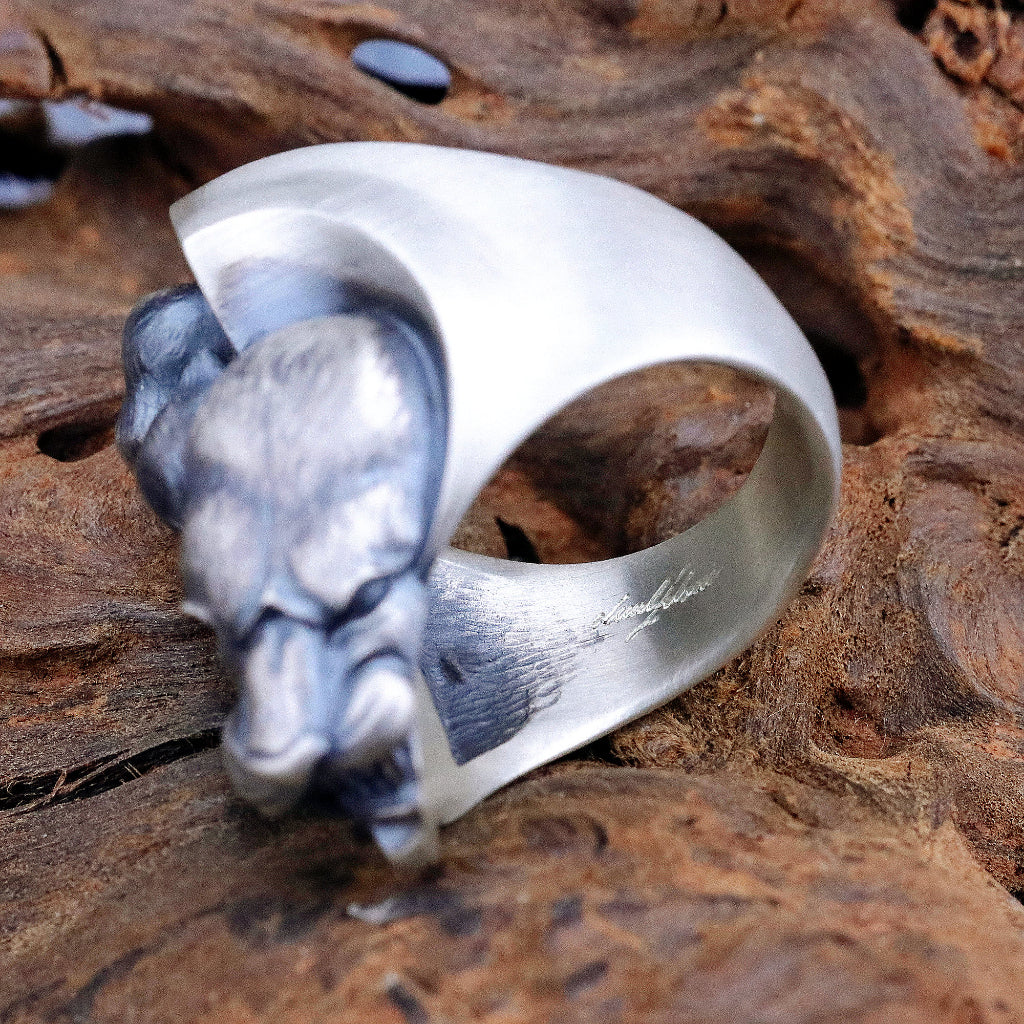 【Silver Monsters】日本雕畫雙絕 Dual Flow 2019春夏新作「TORA」 純銀 虎之戒