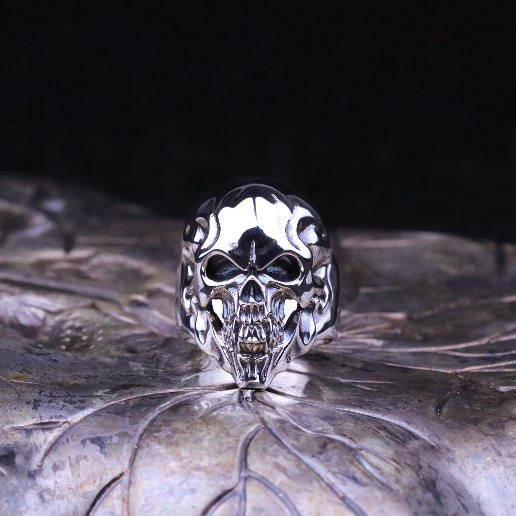 【Silver Monsters】幻獸異骸 日本殿堂級 Strange Freak Designs 全顎骷髏戒指(M)