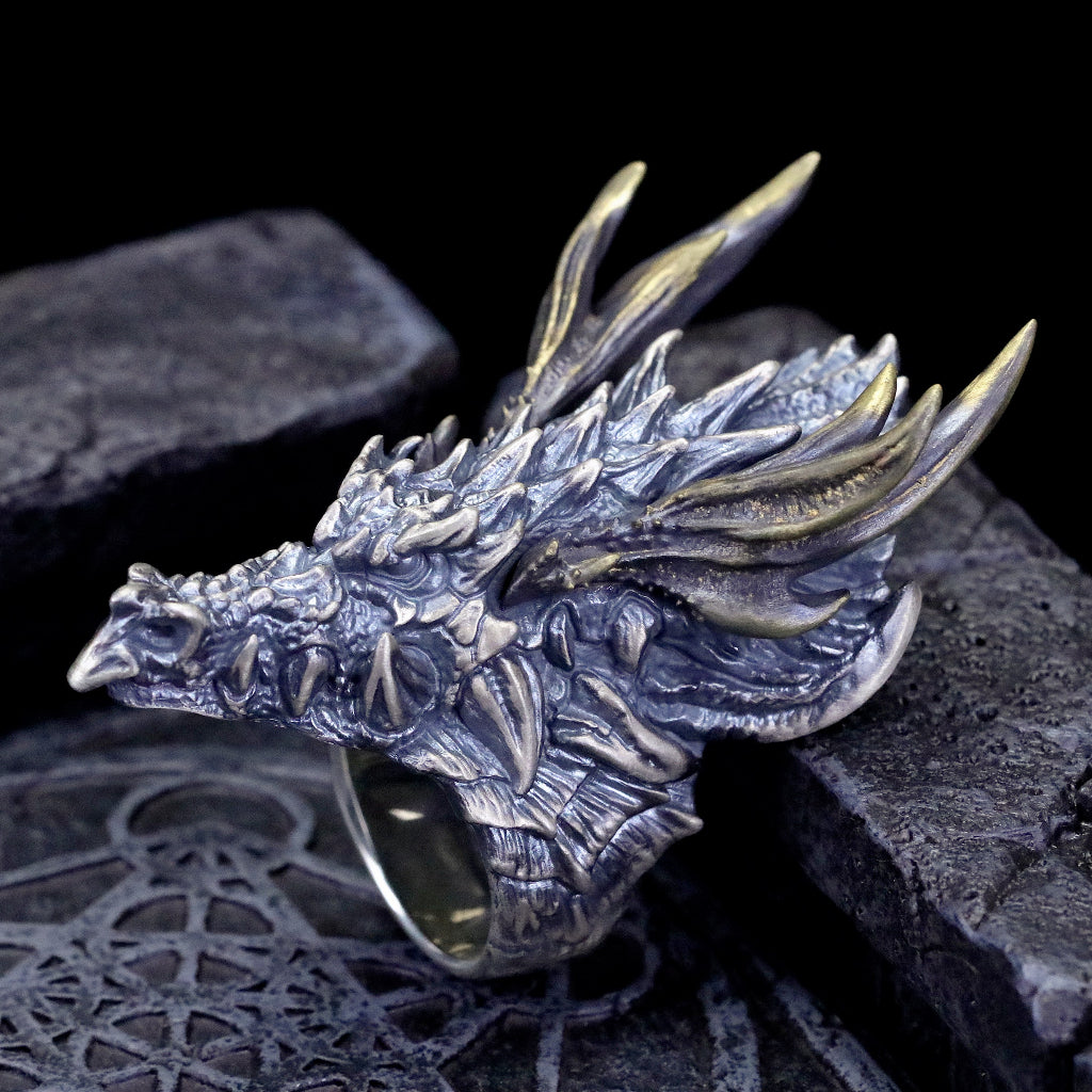 【Silver Monsters】幻獸異骸 日本殿堂級 Strange Freak Designs 幻想生物 角龍戒指