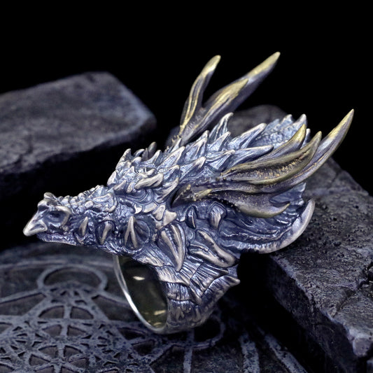 【Silver Monsters】幻獸異骸 日本殿堂級 Strange Freak Designs 幻想生物 角龍戒指