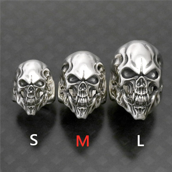 【Silver Monsters】幻獸異骸 日本殿堂級 Strange Freak Designs 全顎骷髏戒指(M)