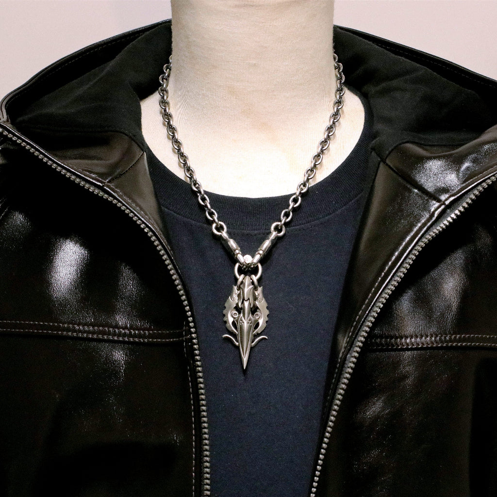 【Silver Monsters】日本前衛宗師 Glam Scale 機甲王 原創設計 重磅機甲劍 項鍊套裝