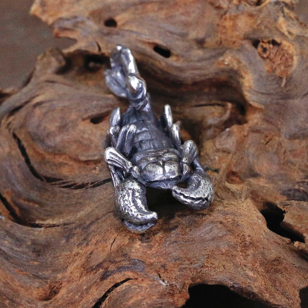 【Silver Monsters】日本新銳 Merciless God『絕神』 實心重磅 可動狂蠍 純銀原創墜飾