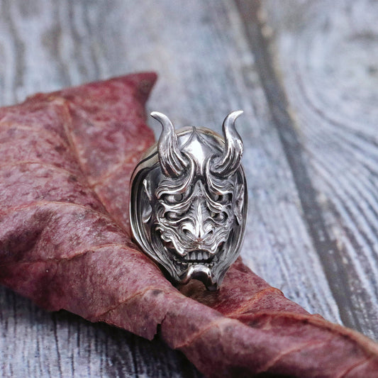 【Silver Monsters】日本新銳 Merciless God 手作匠人 -四眼異態般若- 手作純銀戒指