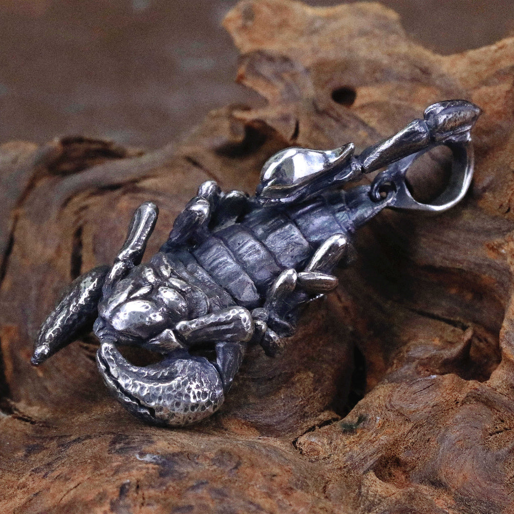 【Silver Monsters】日本新銳 Merciless God『絕神』 實心重磅 可動狂蠍 純銀原創墜飾