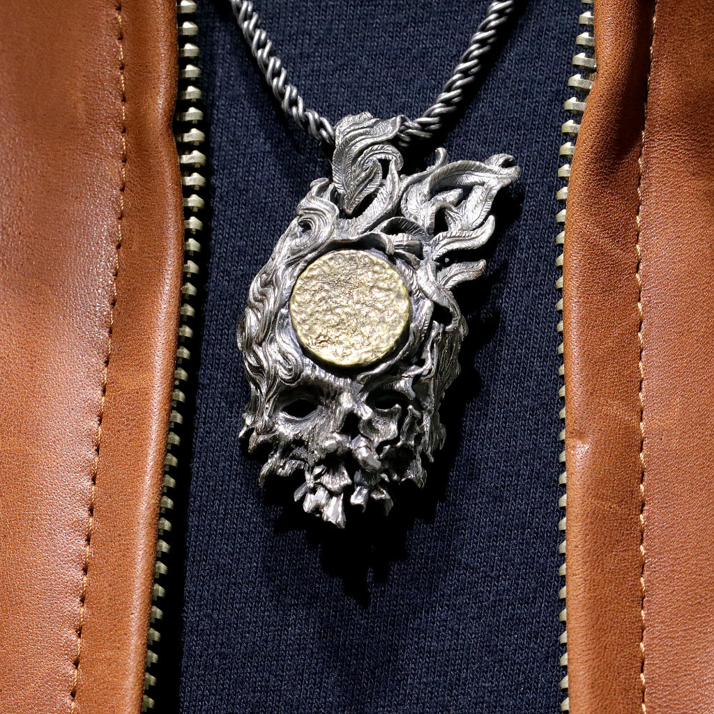 【Silver Monsters】日本新銳 手作匠人 Merciless God 禍神 做舊銀銅鑲嵌原創墜飾