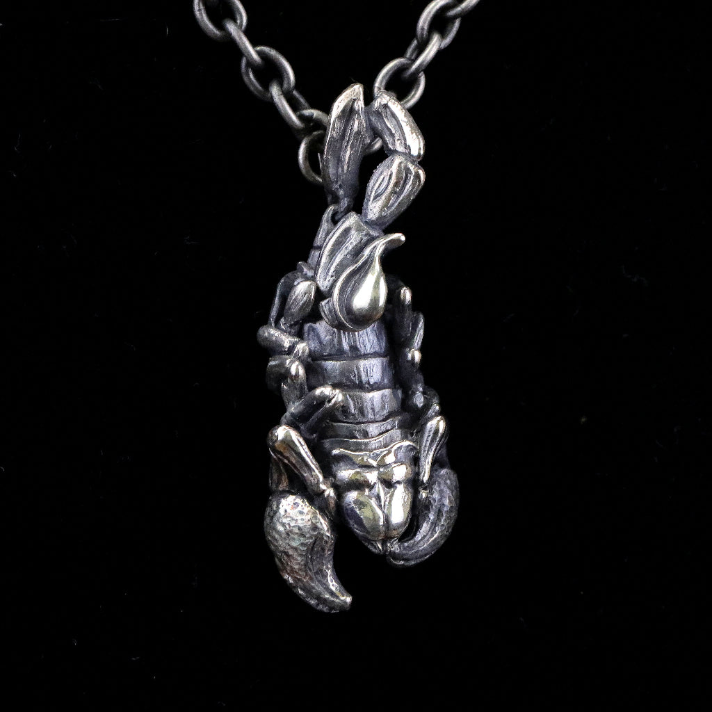【Silver Monsters】日本新銳 Merciless God『絕神』 實心重磅 可動狂蠍 純銀原創墜飾