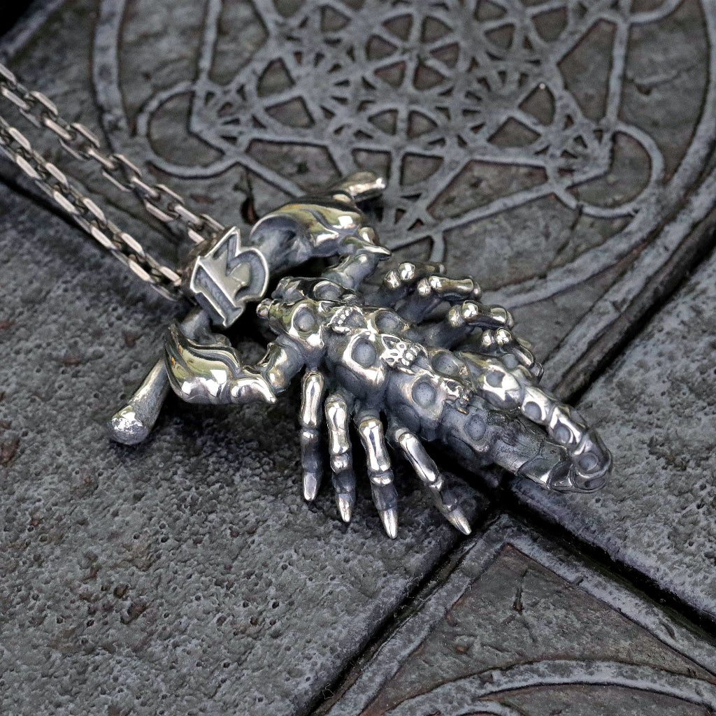 【Silver Monsters】日本一級神牌 Loud Style Design JU-ZO系列 女囚骷髏蠍 純銀吊墜