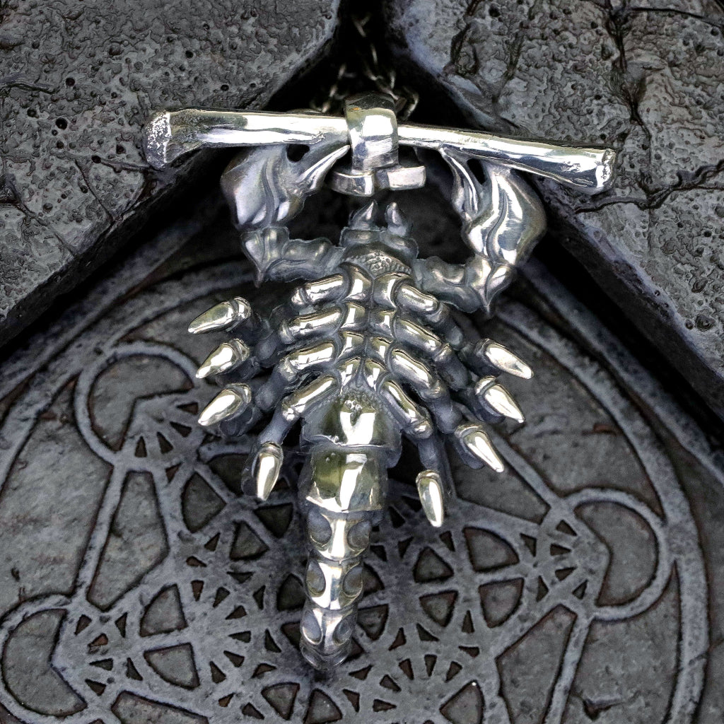 【Silver Monsters】日本一級神牌 Loud Style Design JU-ZO系列 女囚骷髏蠍 純銀吊墜