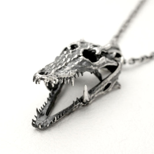 【Silver Monsters】幻獸異骸日本 Strange Freak Designs 原創生肖 鱷 可動 純銀吊墜