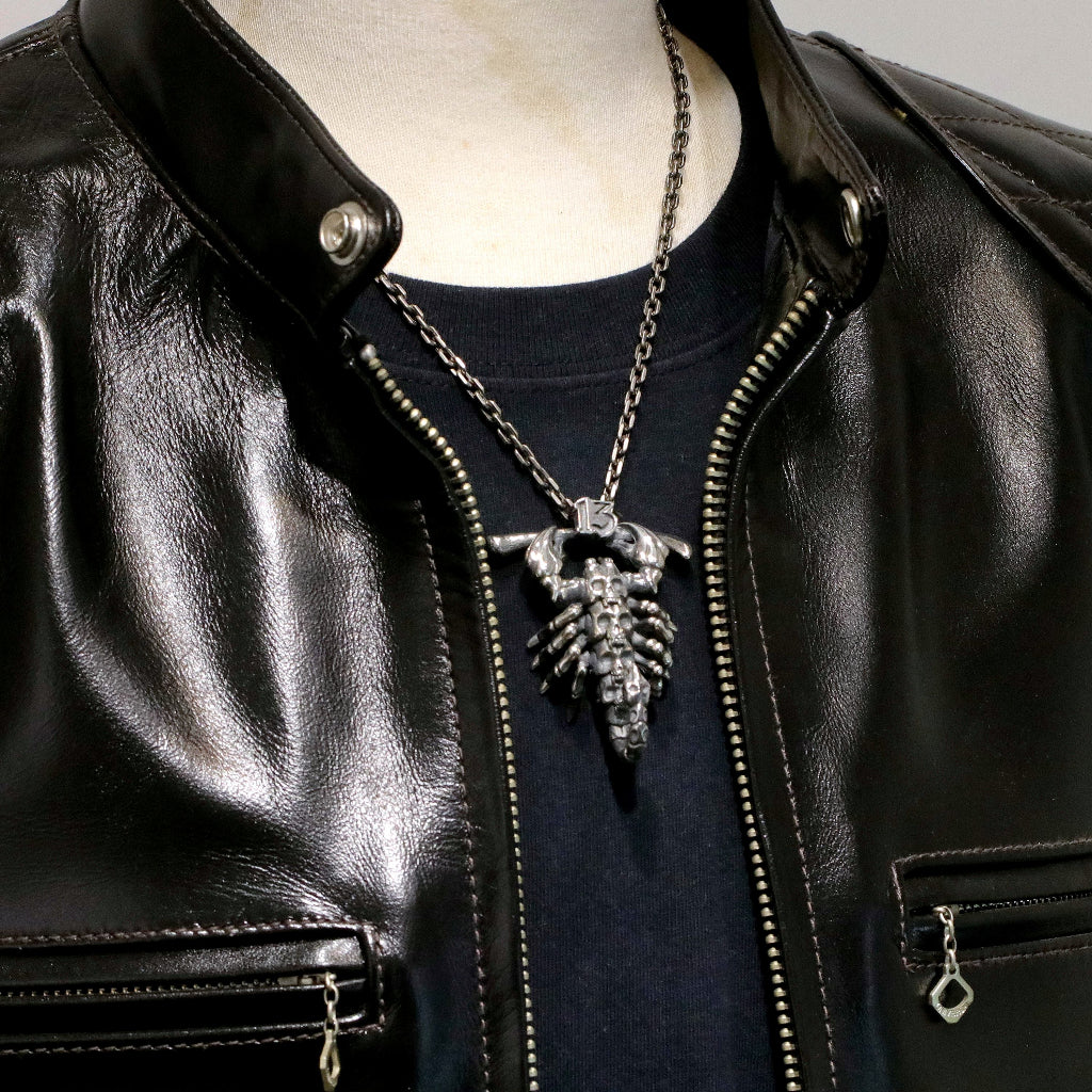 【Silver Monsters】日本一級神牌 Loud Style Design JU-ZO系列 女囚骷髏蠍 純銀吊墜