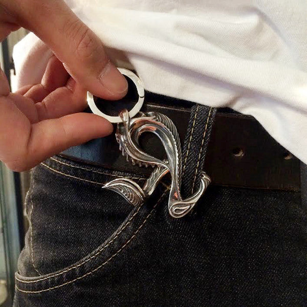 【Silver Monsters】日本匠級 曲線異形 Ability Normal 黃銅抽象曲線鑰匙扣