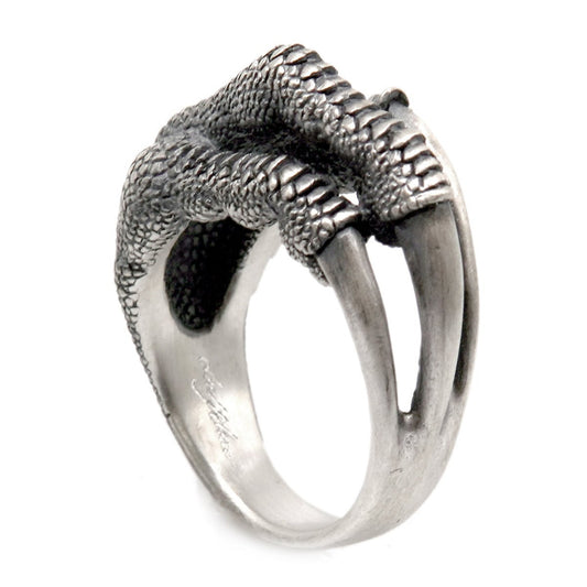 【Silver Monsters】日本雕畫雙絕 DUAL FLOW 原創精雕 爪之花 純銀戒指