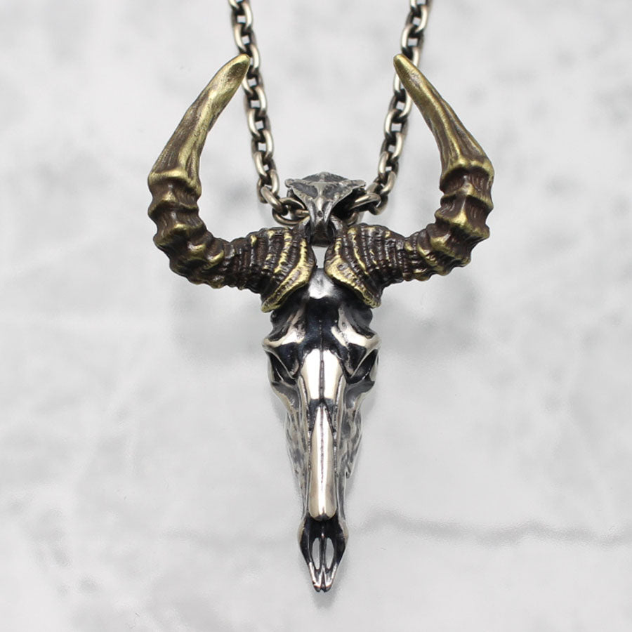 【Silver Monsters】幻獸異骸 日本 Strange Freak Designs 原創 巨角羊骸骨 純銀吊墜