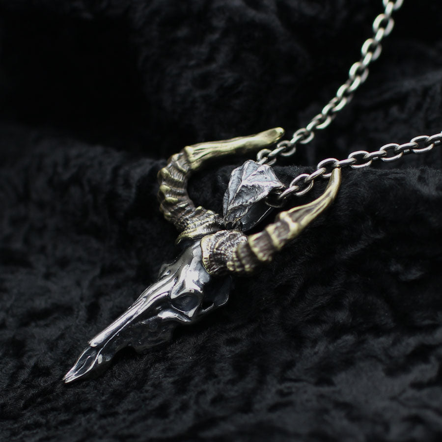 【Silver Monsters】幻獸異骸 日本 Strange Freak Designs 原創 巨角羊骸骨 純銀吊墜