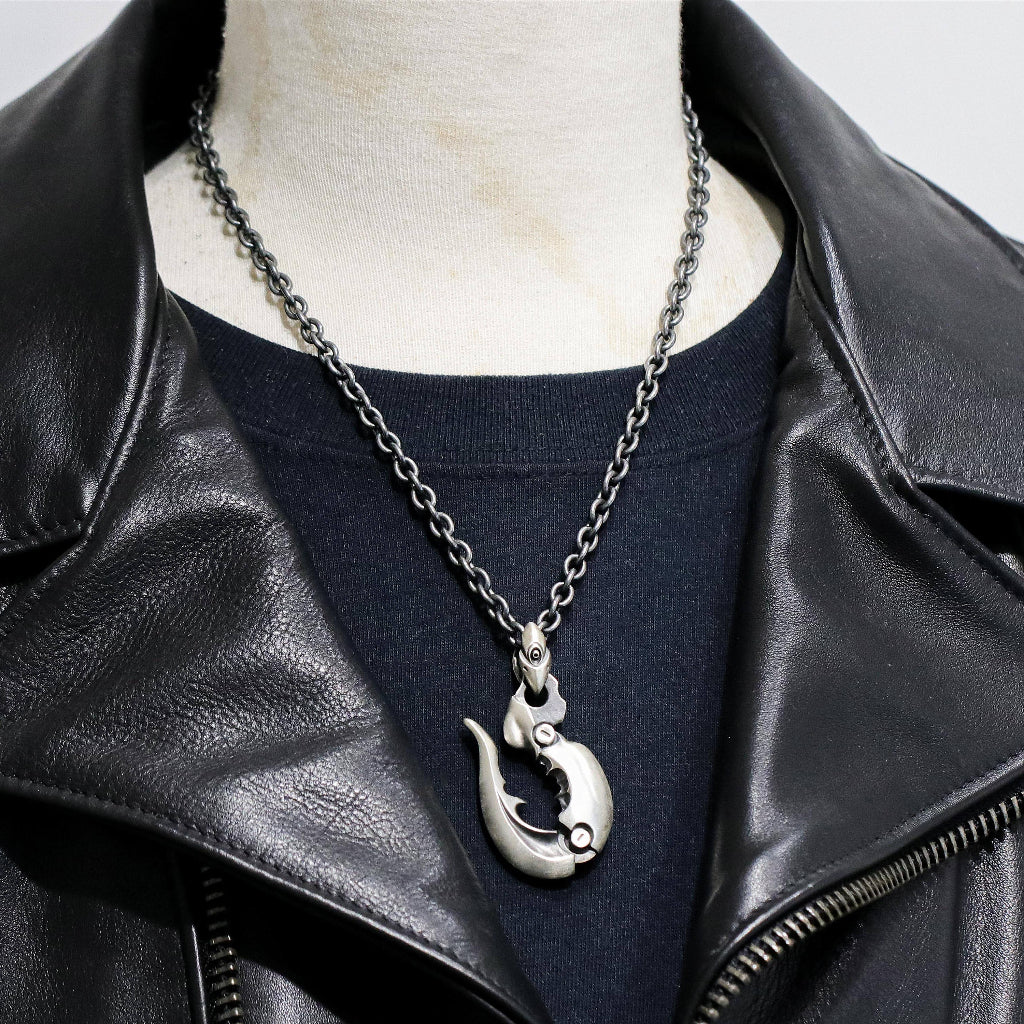 【Silver Monsters】前衛宗師日本Glam Scale 機甲王原創設計 重磅機甲巨蟹鉗純銀吊墜