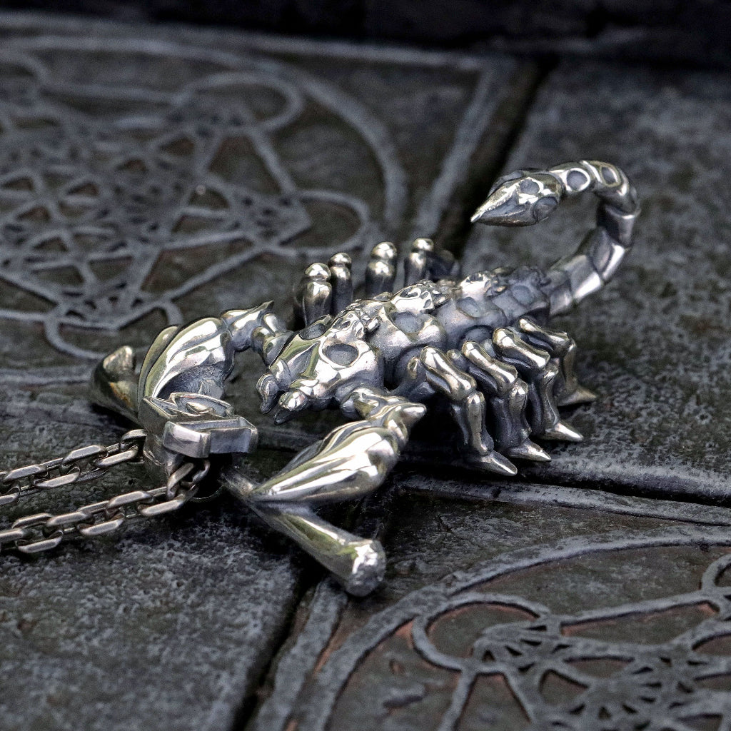 【Silver Monsters】日本一級神牌 Loud Style Design JU-ZO系列 女囚骷髏蠍 純銀吊墜