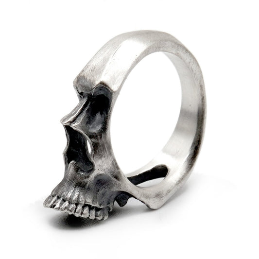 【Silver Monsters】日本雕畫雙絕 DUAL FLOW 原創 純銀 側剖面骷髏 兩用 吊墜/指環