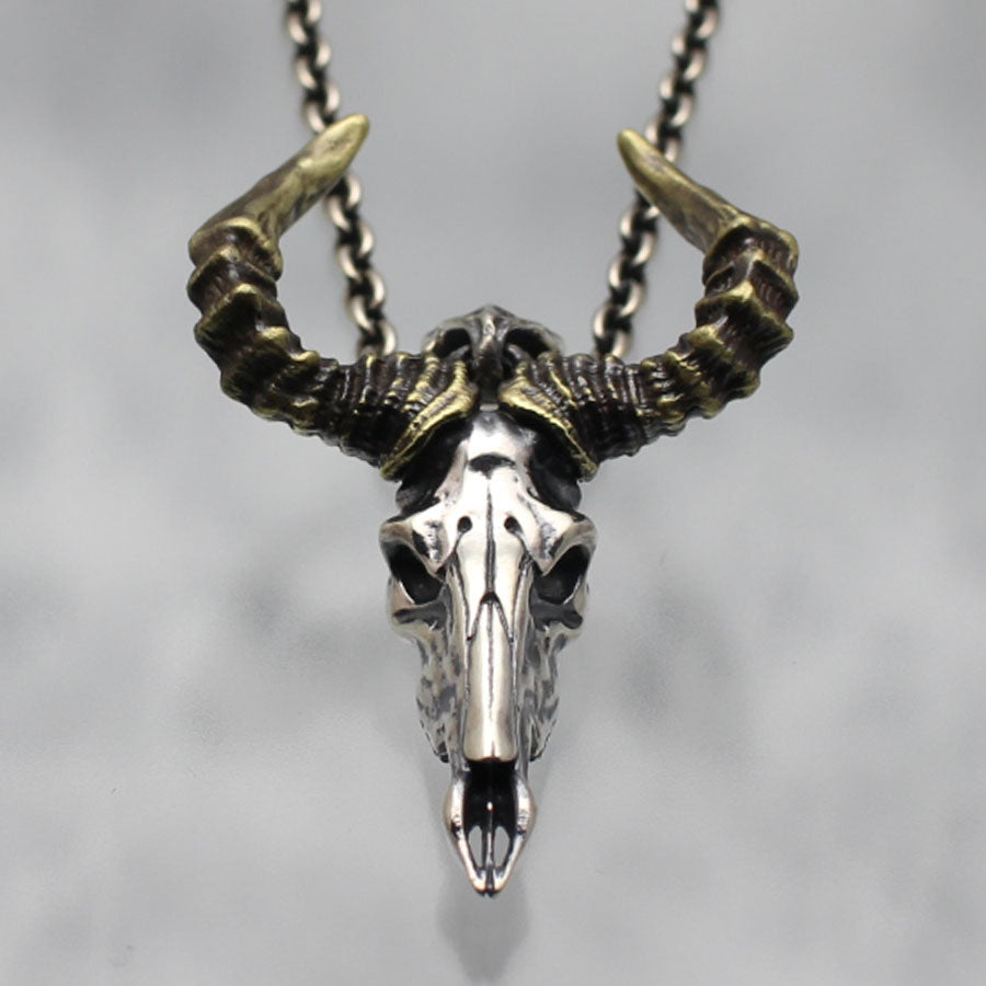 【Silver Monsters】幻獸異骸 日本 Strange Freak Designs 原創 巨角羊骸骨 純銀吊墜