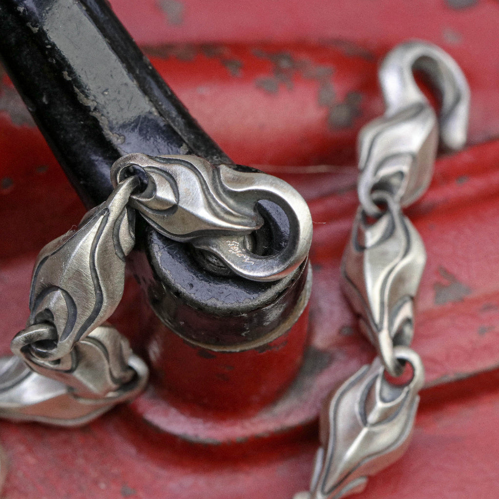 【Silver Monsters】日本前衛宗師 Glam Scale 機甲王原創設計 立體稜甲 純銀實心手鍊