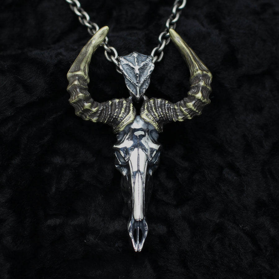 【Silver Monsters】幻獸異骸 日本 Strange Freak Designs 原創 巨角羊骸骨 純銀吊墜