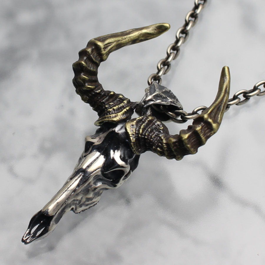 【Silver Monsters】幻獸異骸 日本 Strange Freak Designs 原創 巨角羊骸骨 純銀吊墜