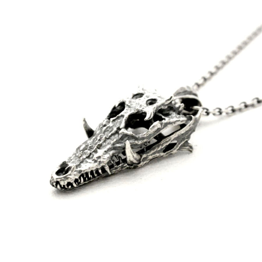 【Silver Monsters】幻獸異骸日本 Strange Freak Designs 原創生肖 鱷 可動 純銀吊墜