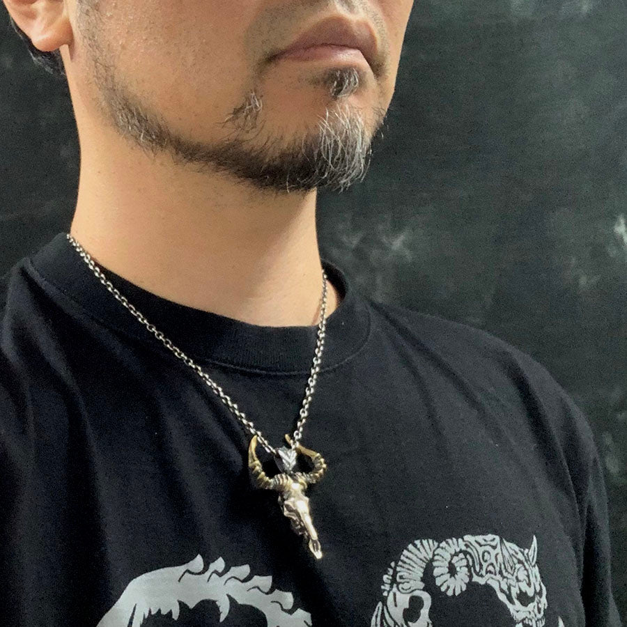 【Silver Monsters】幻獸異骸 日本 Strange Freak Designs 原創 巨角羊骸骨 純銀吊墜