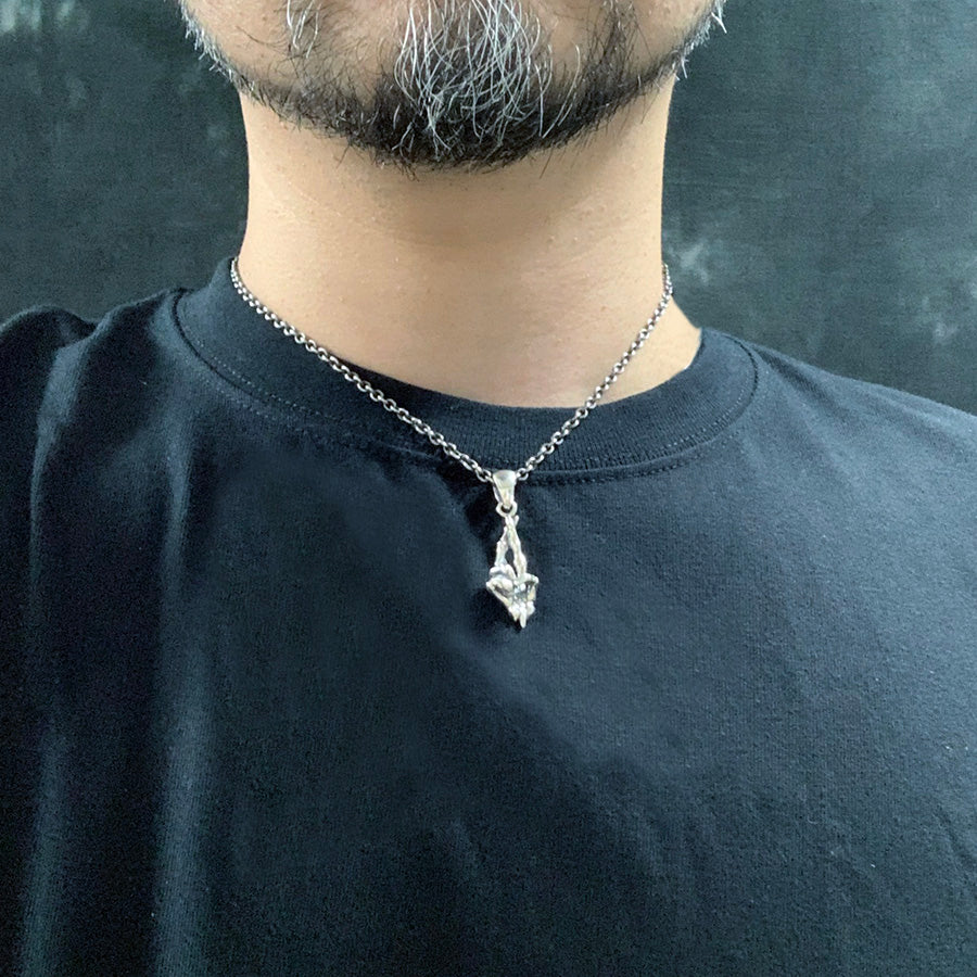 【Silver Monsters】幻獸異骸 日本 Strange Freak Designs 原創 祝好運手勢 純銀吊墜