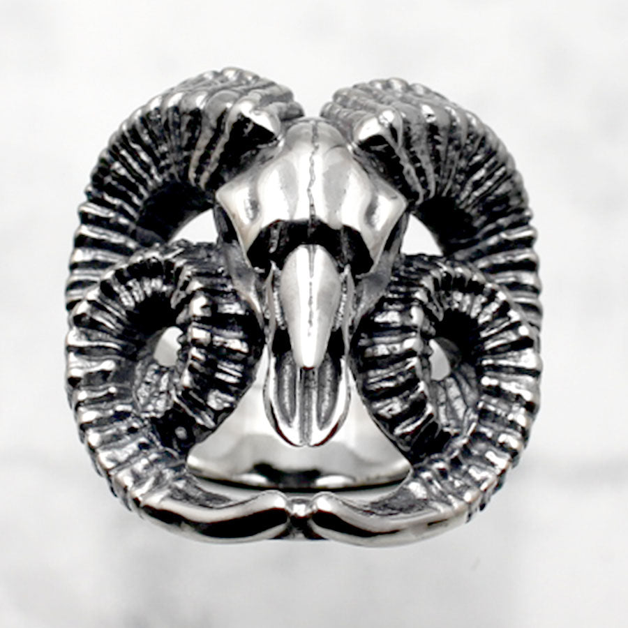 【Silver Monsters】幻獸異骸 日本 Strange Freak Designs 原創 巨角公羊 純銀戒指