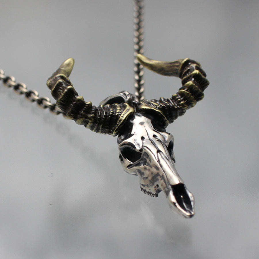 【Silver Monsters】幻獸異骸 日本 Strange Freak Designs 原創 巨角羊骸骨 純銀吊墜