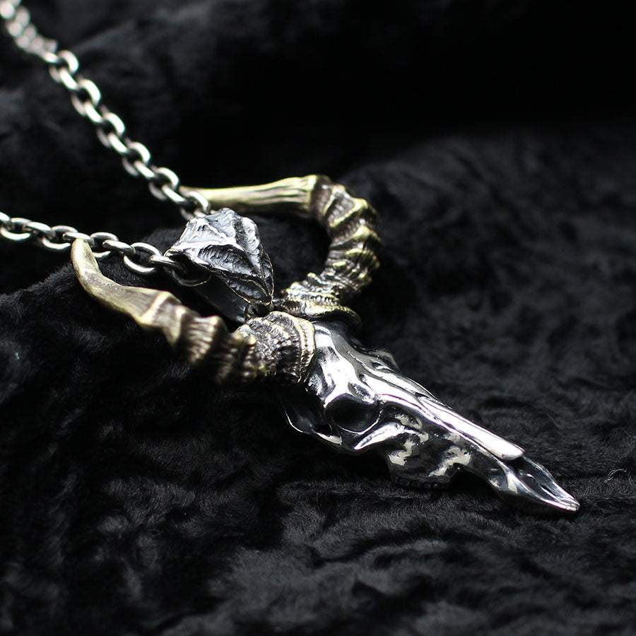 【Silver Monsters】幻獸異骸 日本 Strange Freak Designs 原創 巨角羊骸骨 純銀吊墜