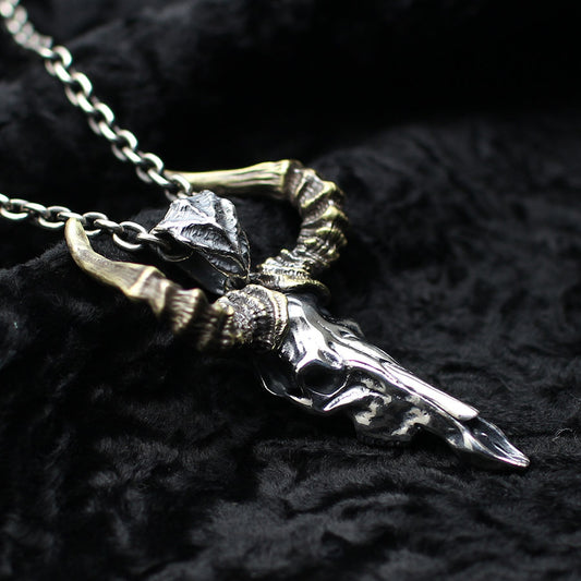【Silver Monsters】幻獸異骸 日本 Strange Freak Designs 原創 巨角羊骸骨 純銀吊墜