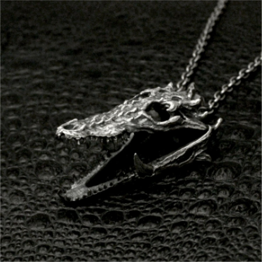 【Silver Monsters】幻獸異骸日本 Strange Freak Designs 原創生肖 鱷 可動 純銀吊墜