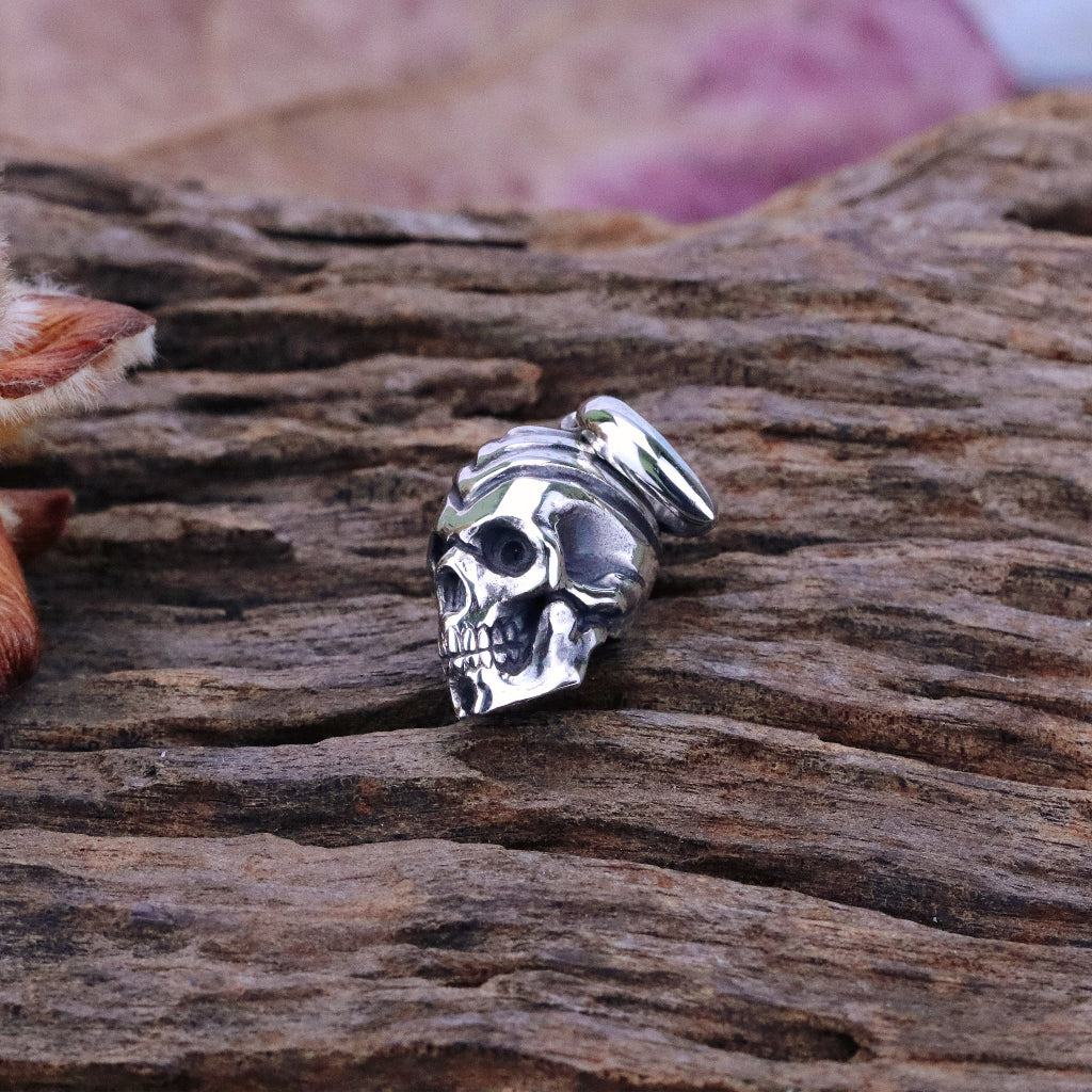 日本新銳 avatara 細緻手作 祭祀頭骨 小骷髏 原創設計 純銀吊墜