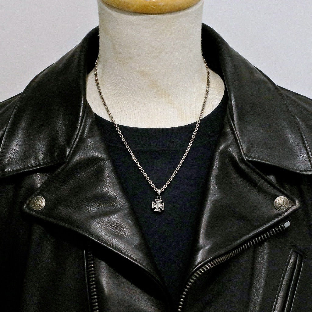 【Silver Monsters】日本一級神牌 Loud Style Design 手工作舊 鐵十字小墜 純銀吊墜