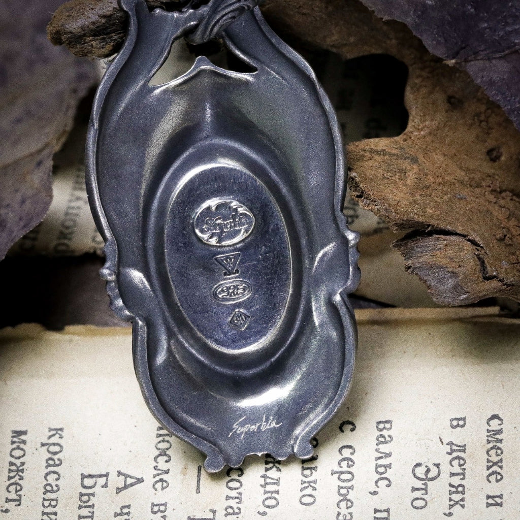 【Silver Monsters】日本暗系古典狂潮 Superbia 犧牲 原創手做 舊化噴砂 純銀吊墜