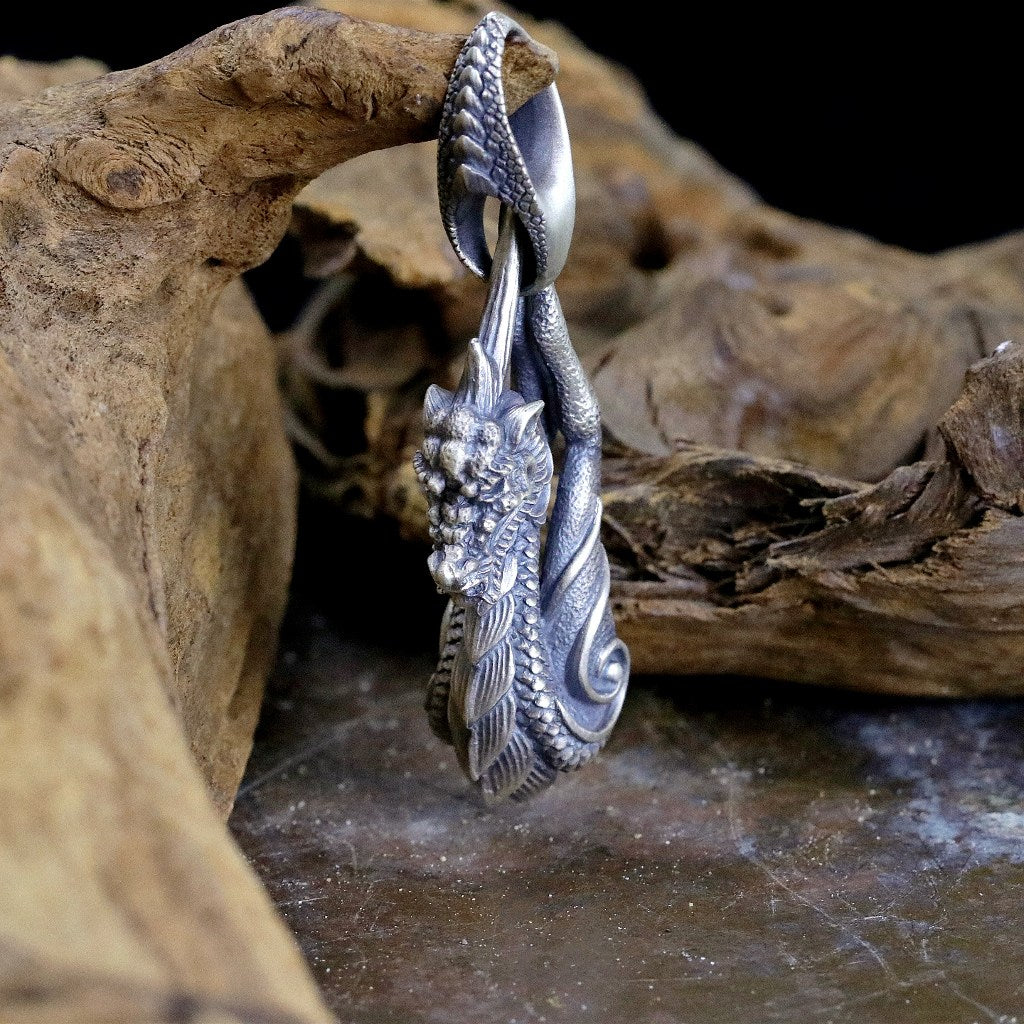 【獨家限定】日本Dual Flow與SMS九週年聯名 "龍馬麒麟"純銀吊墜