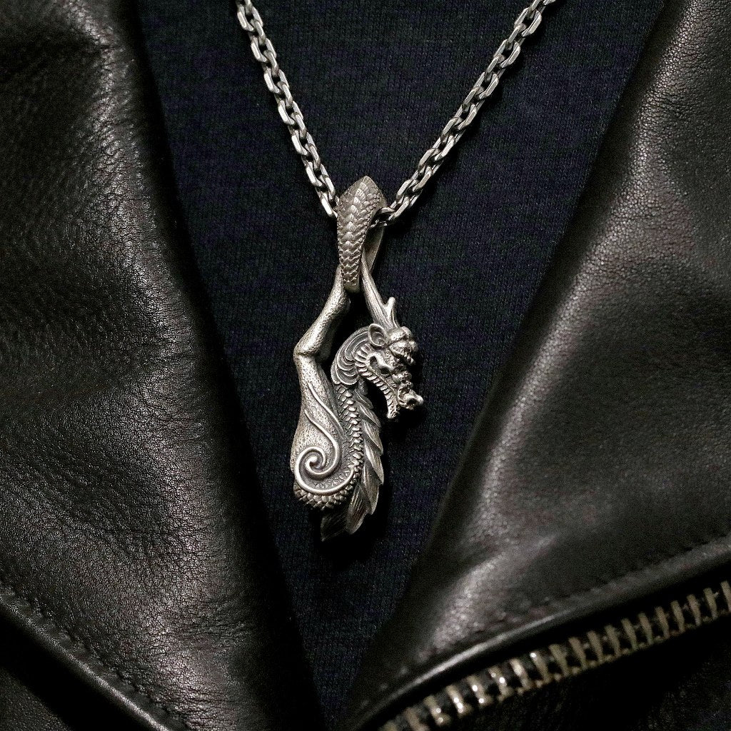 【獨家限定】日本Dual Flow與SMS九週年聯名 "龍馬麒麟"純銀吊墜