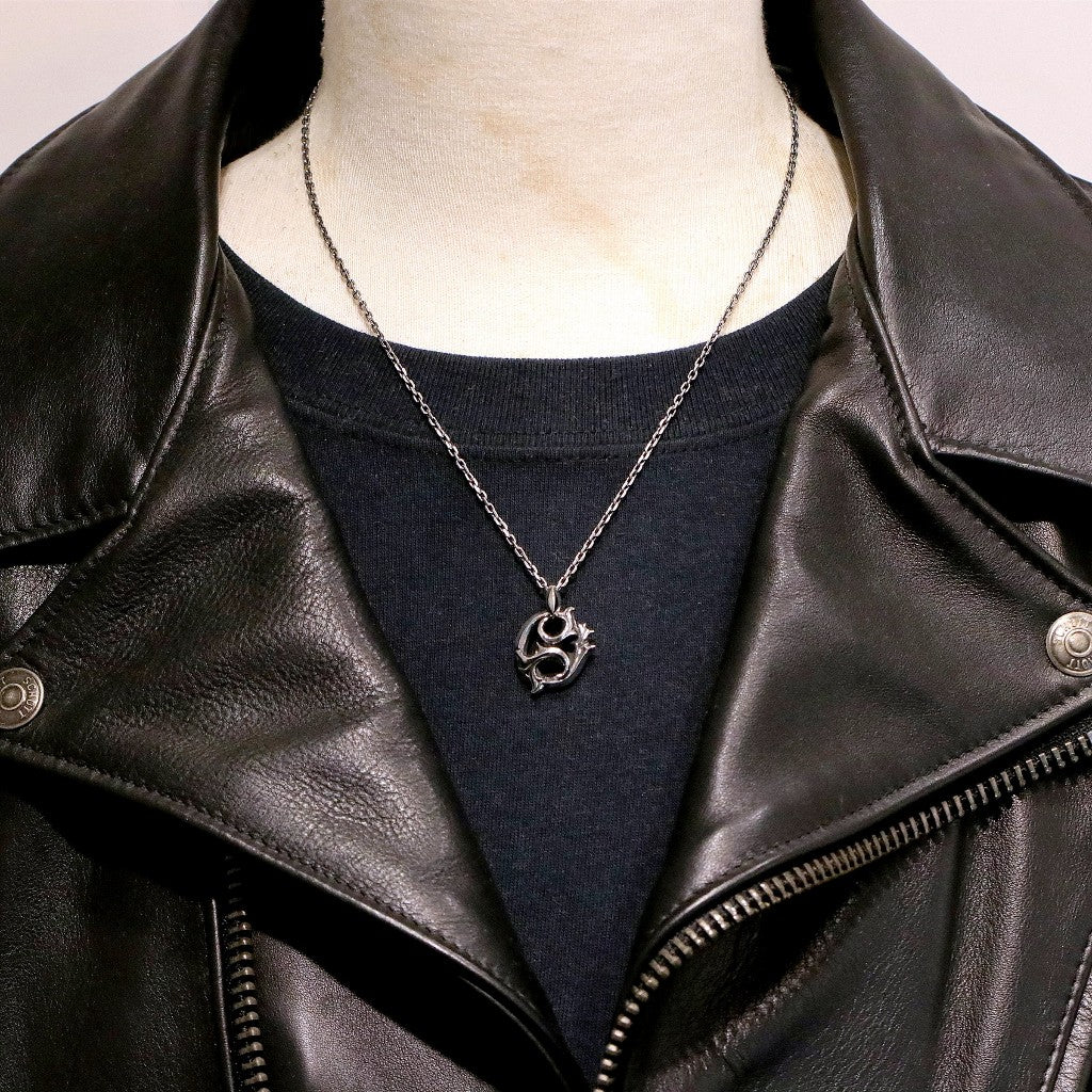 【Silver Monsters】前衛宗師日本 Glam Scale 機甲王 原創設計 哥德雕花環 純銀項鍊