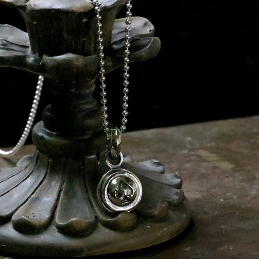 【Silver Monsters】日本一級神牌 Loud Style Design 純銀手做原創 黑桃實心吊墜(含鏈)