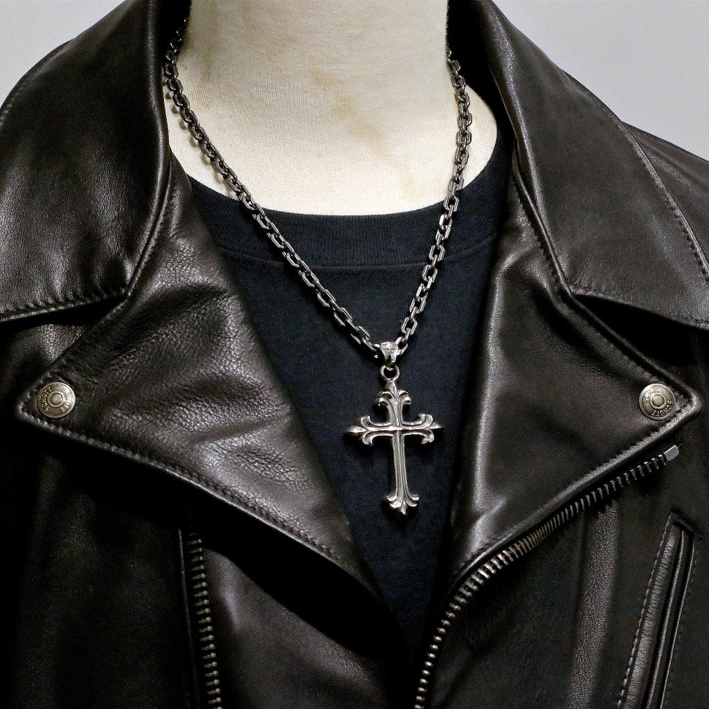 【Silver Monsters】日本一級神牌 Loud Style Design 經典鳶尾重磅十字架 純銀吊墜