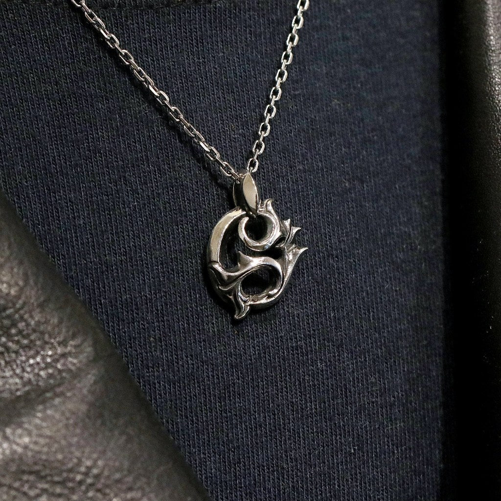 【Silver Monsters】前衛宗師日本 Glam Scale 機甲王 原創設計 哥德雕花環 純銀項鍊